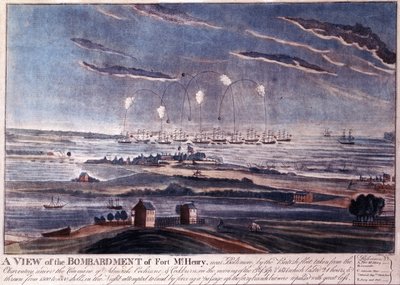 The British Attack of Fort McHenry, Baltimore in 1812 by American Photographer